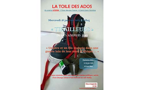 TIRAILLEURS, avec La Toile des Ados, mercredi 18 janvier à 16h15 à Utopia !